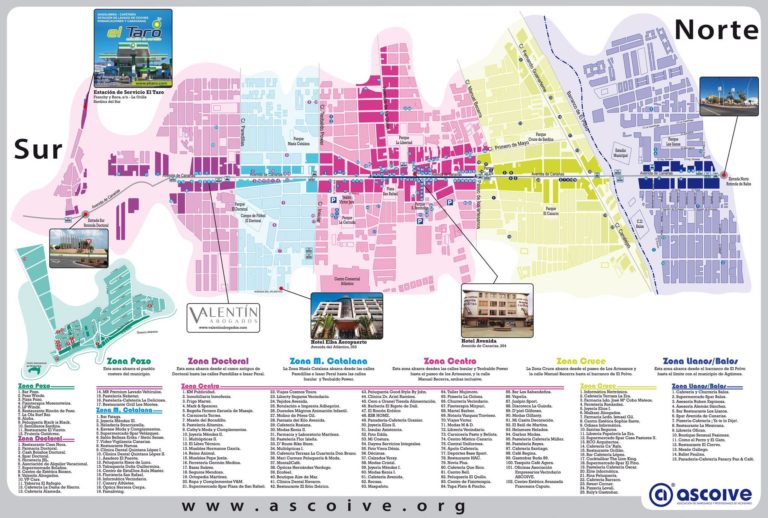 Primer Mapa Comercial De La Zona Comercial Abierta De Vecindario Ascoive