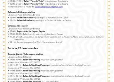 Programación Feria de Eventos y Cebraciones 22-23 de noviembre